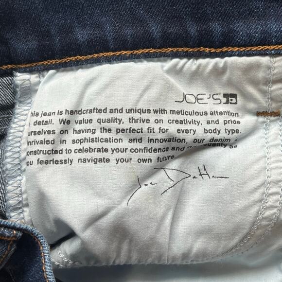 Joe's Jeans Dark Wash Distressed Bobby Mid Rise Tapered Boyfriend Jean Size W24 - Picture 11 of 14